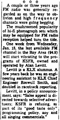 KSFR Radio News Article